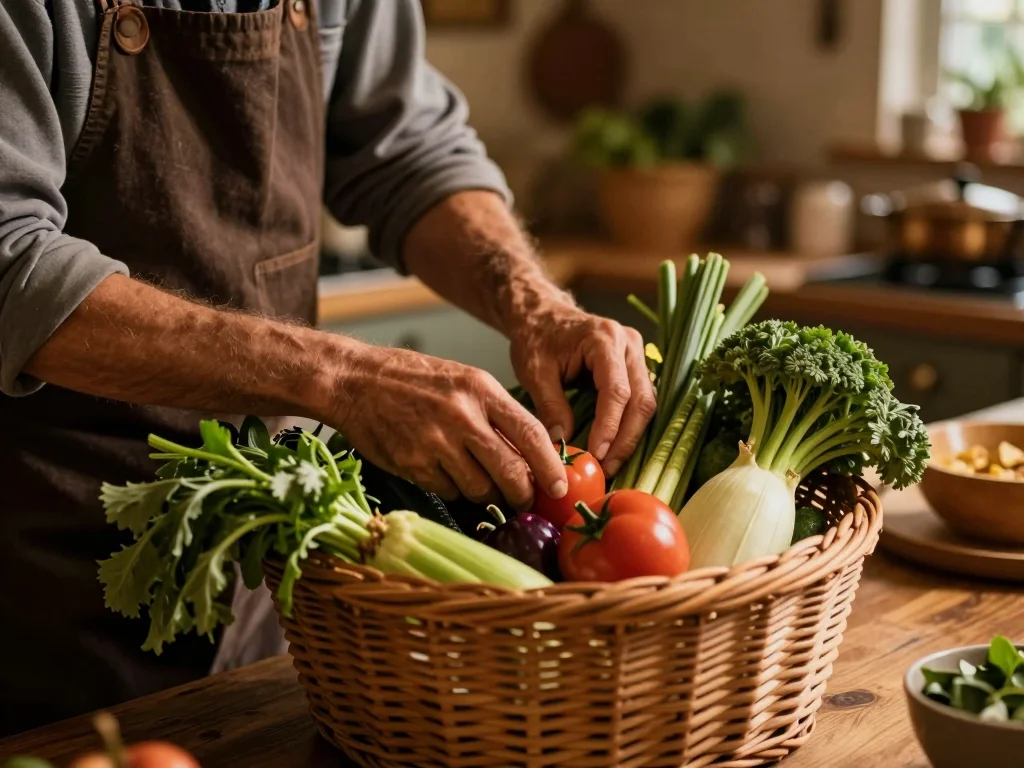 Outils de charpentier anciens en cours de nettoyage et calibrage sur une table de travail - illustration 1