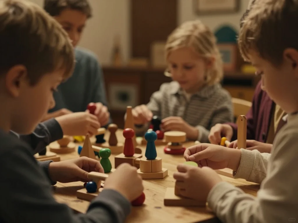 Lit bébé en bois massif avec mesures des barreaux et vis de fixation visibles - illustration 1