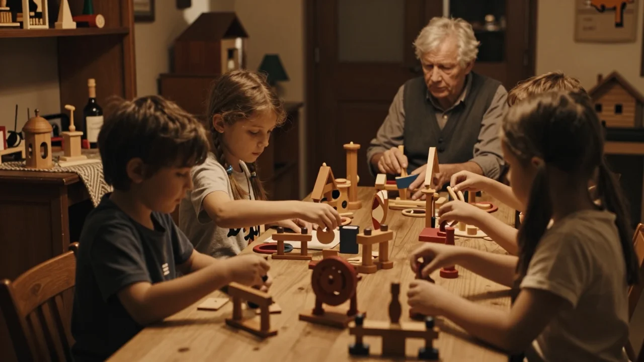 Lit bébé en bois massif avec mesures des barreaux et vis de fixation visibles - illustration 2