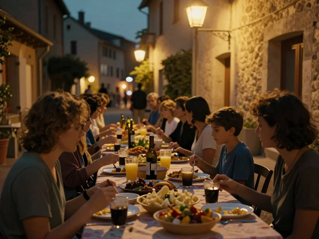 Jeu de société des années quatre vingt ouvert sur une table avec pions et cartes disposés pour inventaire - illustration 1