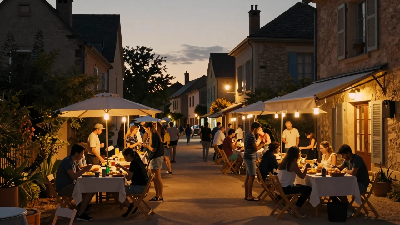 Jeu de société des années quatre vingt ouvert sur une table avec pions et cartes disposés pour inventaire - illustration 2