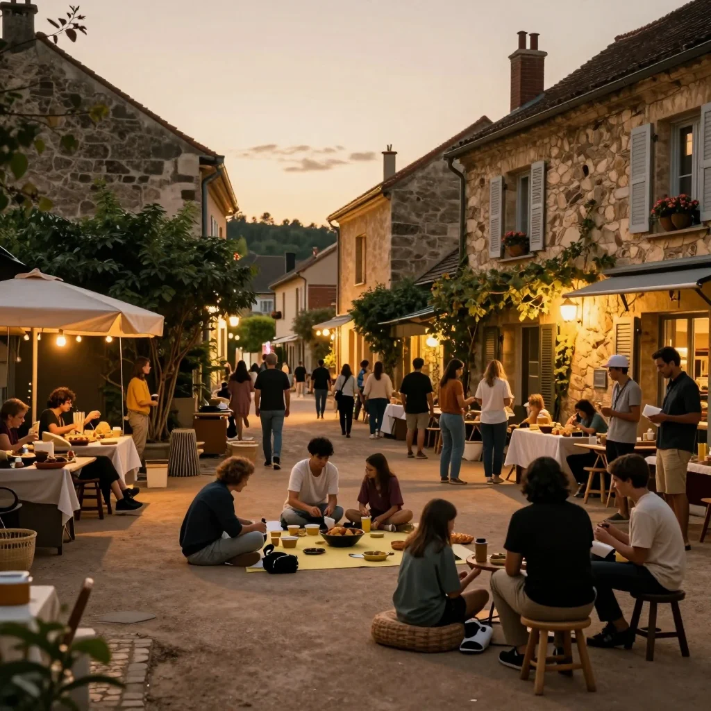 Jeu de société des années quatre vingt ouvert sur une table avec pions et cartes disposés pour inventaire - illustration 3