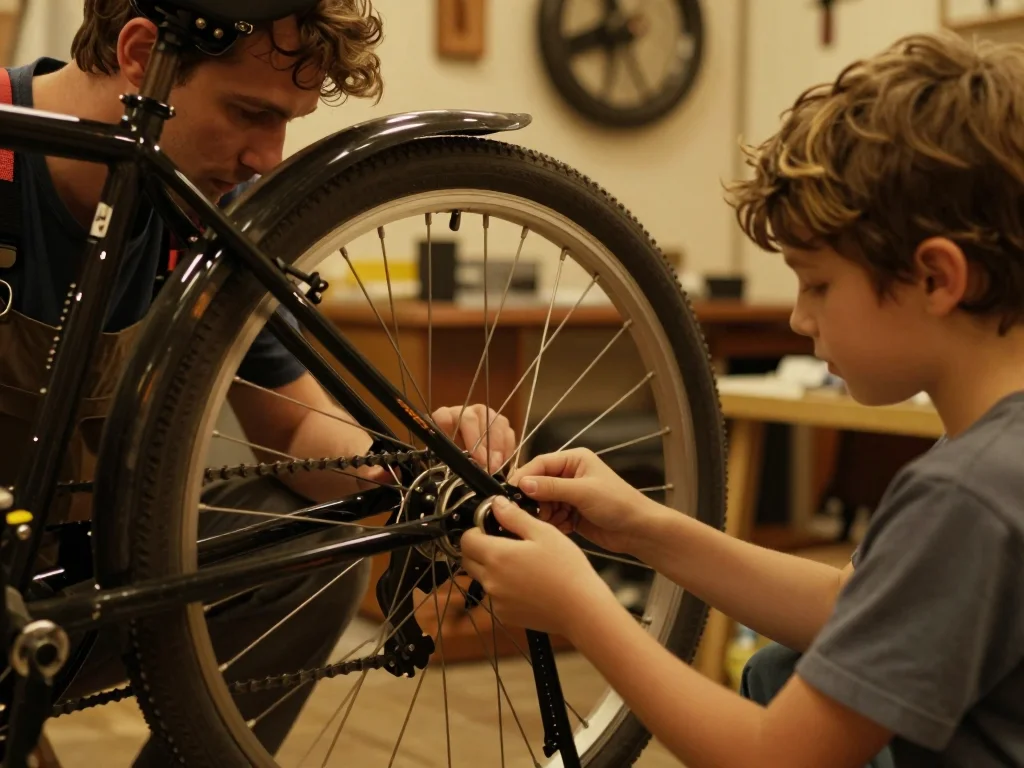 Lot d'outils de menuiserie anciens avec chanfreins inspectés et poignées en bois sur établi - illustration 1