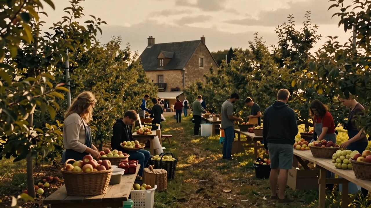 Tableau moderne retourné montrant son châssis en bois et ses tasseaux, posé sur une table de travail avec outils d'inspection - illustration 2