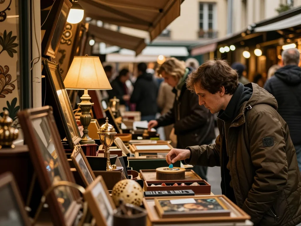 Casque moto d'occasion inspecté sous lumière rasée sur table de travail - illustration 1