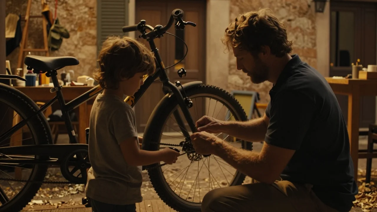Manette gamer sur table avec test de calibration et accessoires rangés - illustration 2