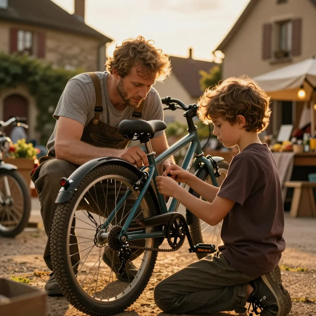 Manette gamer sur table avec test de calibration et accessoires rangés - illustration 3