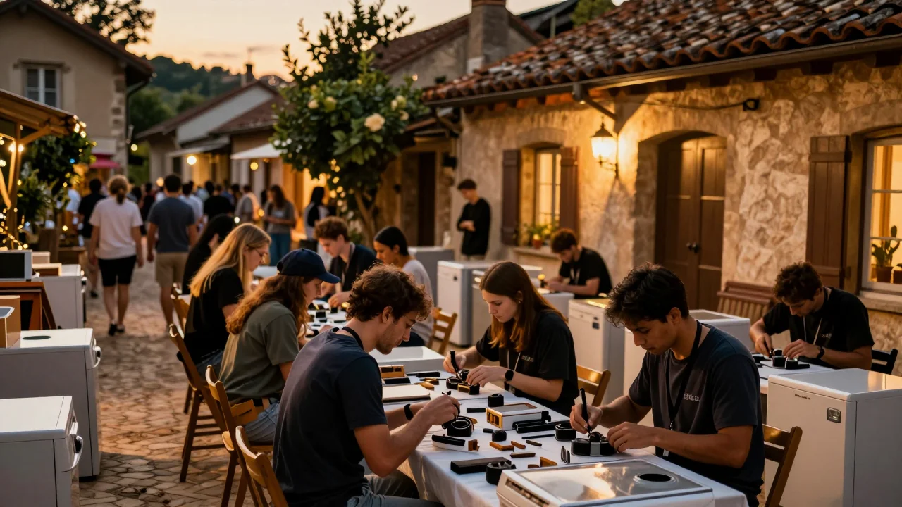 Table en marbre blanc inspectée à la lampe torche avec sangles de transport prêtes sur un plateau rigide - illustration 2