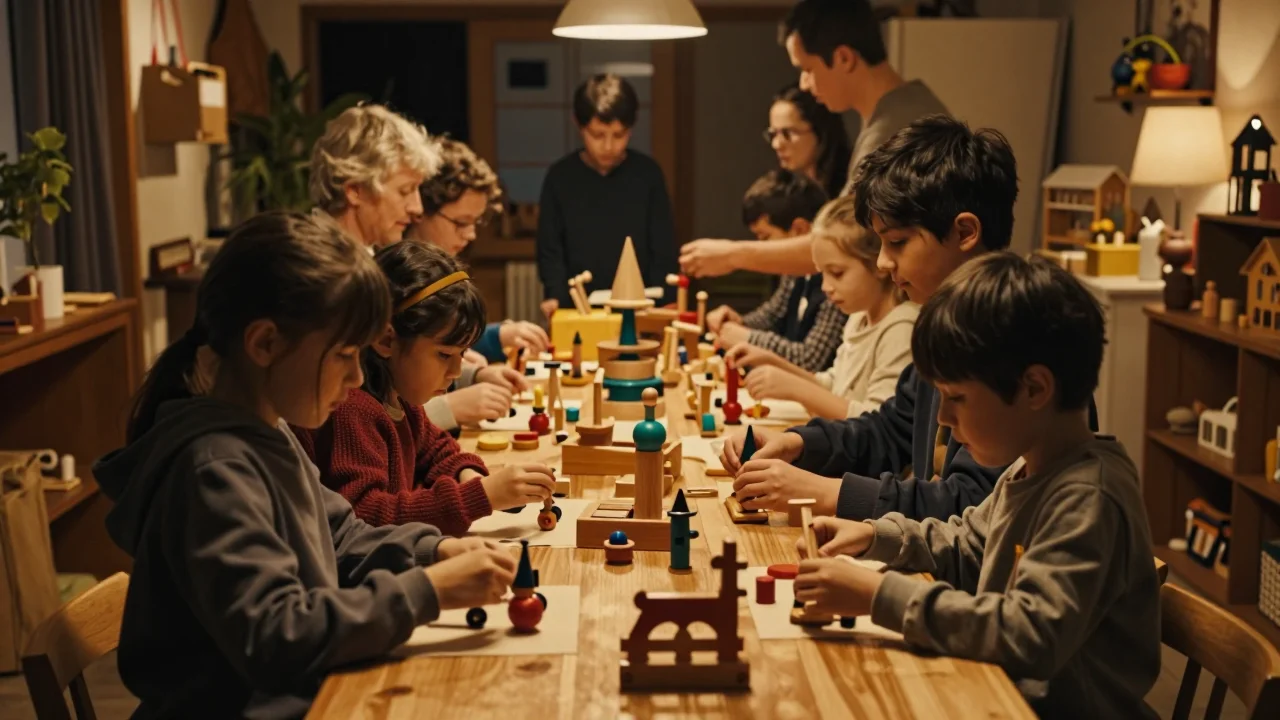 Décodeur TV d'occasion posé sur une table avec un câble HDMI et des outils de test - illustration 2