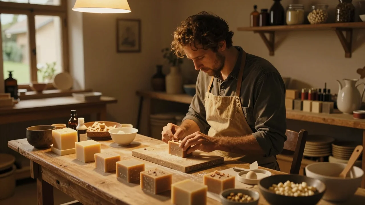 Machine à écrire mécanique posée sur table en bois avec ruban d'encre visible et chariot détaillé - illustration 2