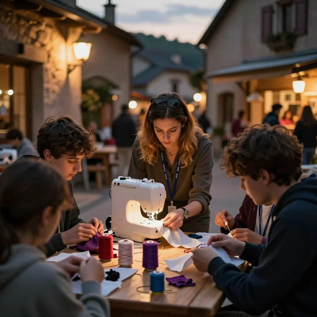 Bureau industriel en métal posé sur un sol de garage, avec mètre ruban et balance visible, lumière naturelle - illustration 3