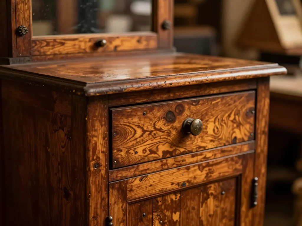 Livre ancien à couverture cartonnée ouvert sur une table en bois, lumière naturelle révélant les rousseures du papier et la reliure - illustration 1