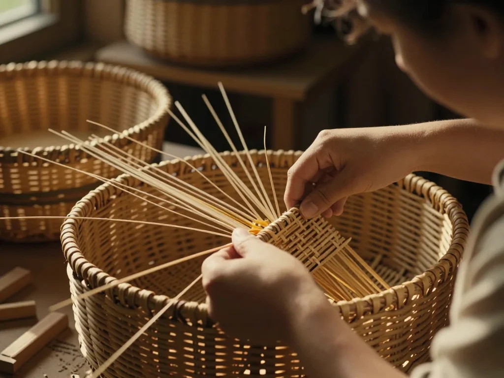 Mains vérifiant la flexibilité d'une palme monobloc et l'élasticité du caoutchouc d'un masque de plongue sur une table claire - illustration 1