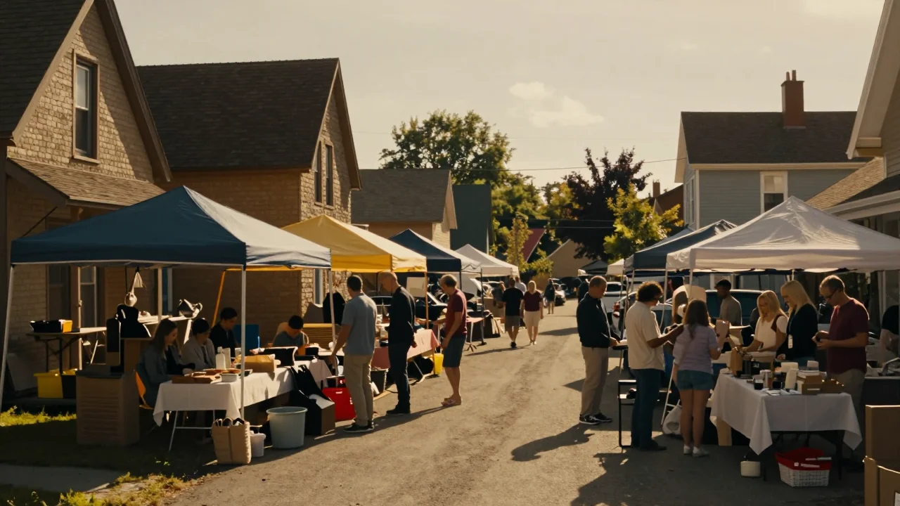 Lampe vintage inspectée avec une loupe grossissante et un multimètre sur table de travail - illustration 2