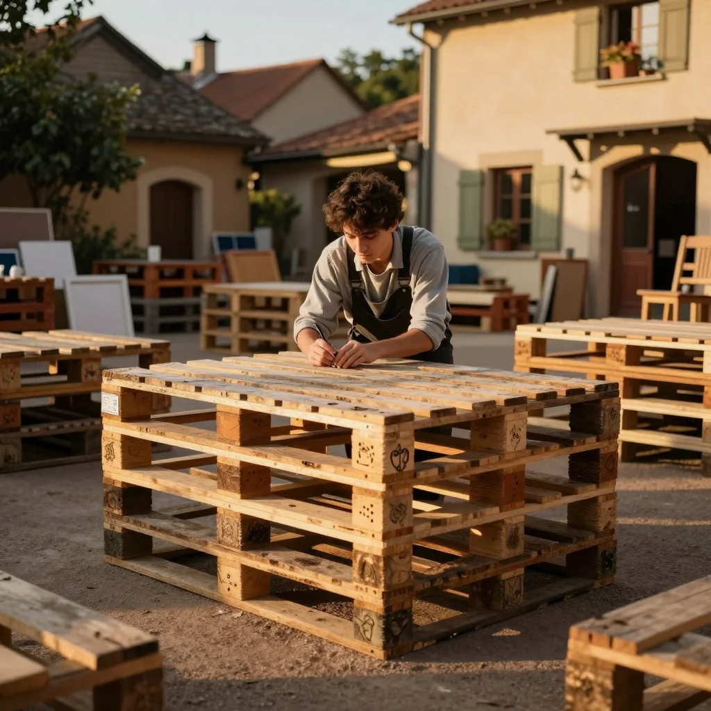 Tapis de fitness en mousse NBR posé à plat avec règle et test tactile visible sur les alvéoles - illustration 3