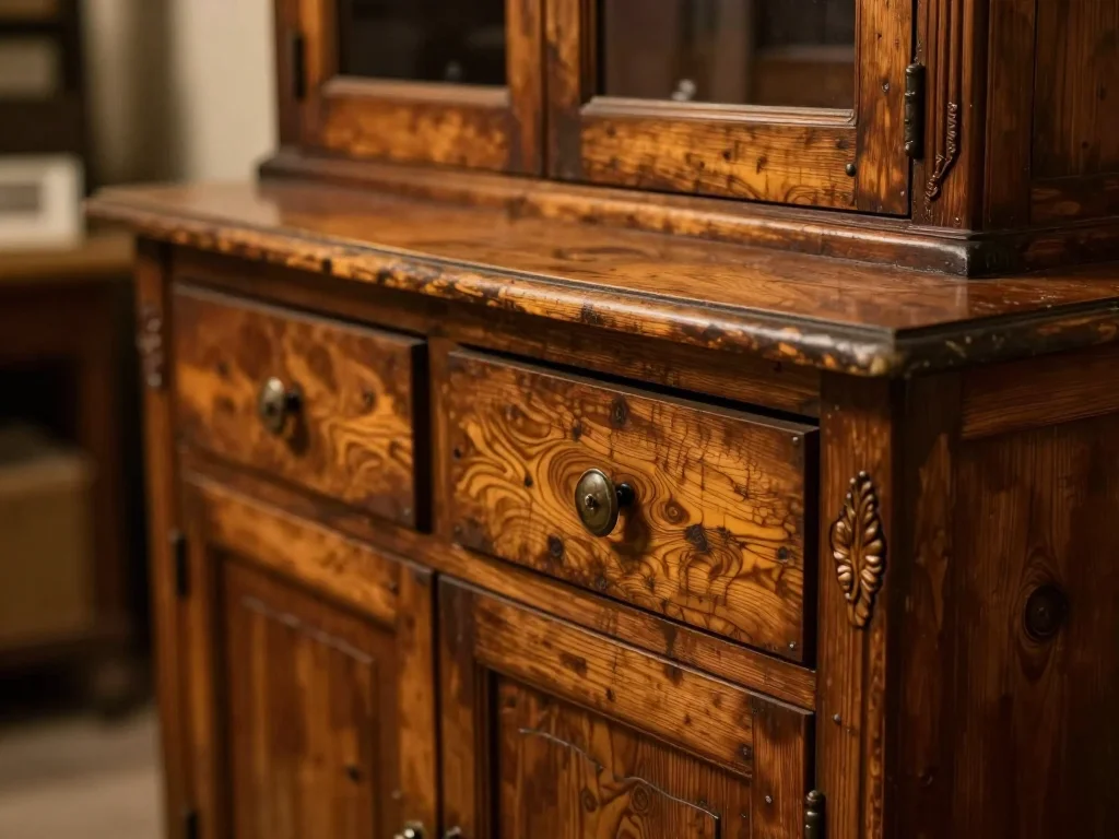 Photographie d'un vieux livre ouvert éclairé par une lampe LED à angle rasant révélant les détails de la reliure et des pages - illustration 1