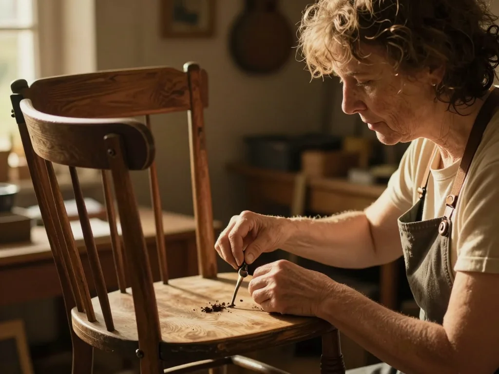 Bijou ancien posé sur balance de précision avec poinçons visibles et outils d'analyse - illustration 1