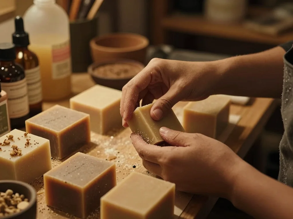 Sacoche cycliste avec points de fixation renforcés et outils de réparation posés à côté - illustration 1