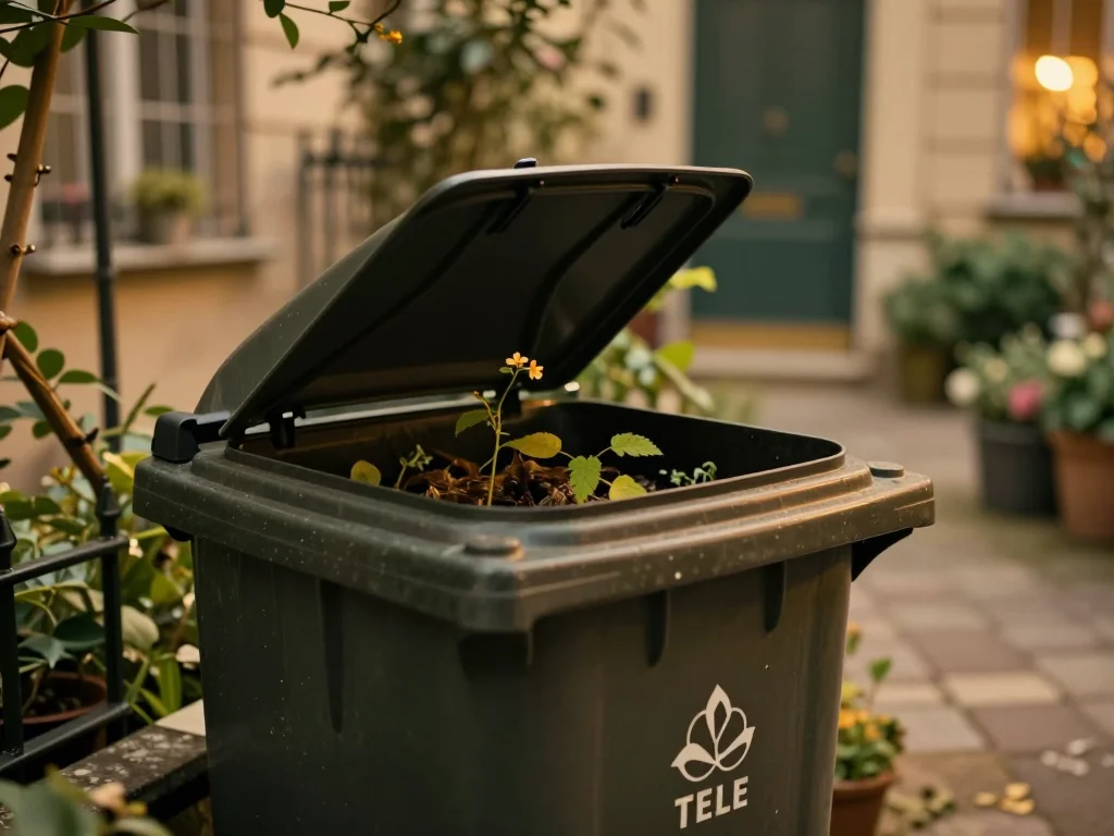 Cadre photo en chêne d'occasion posé sur une table claire, préparation des arêtes et contrôle de la vitre avant vente - illustration 1