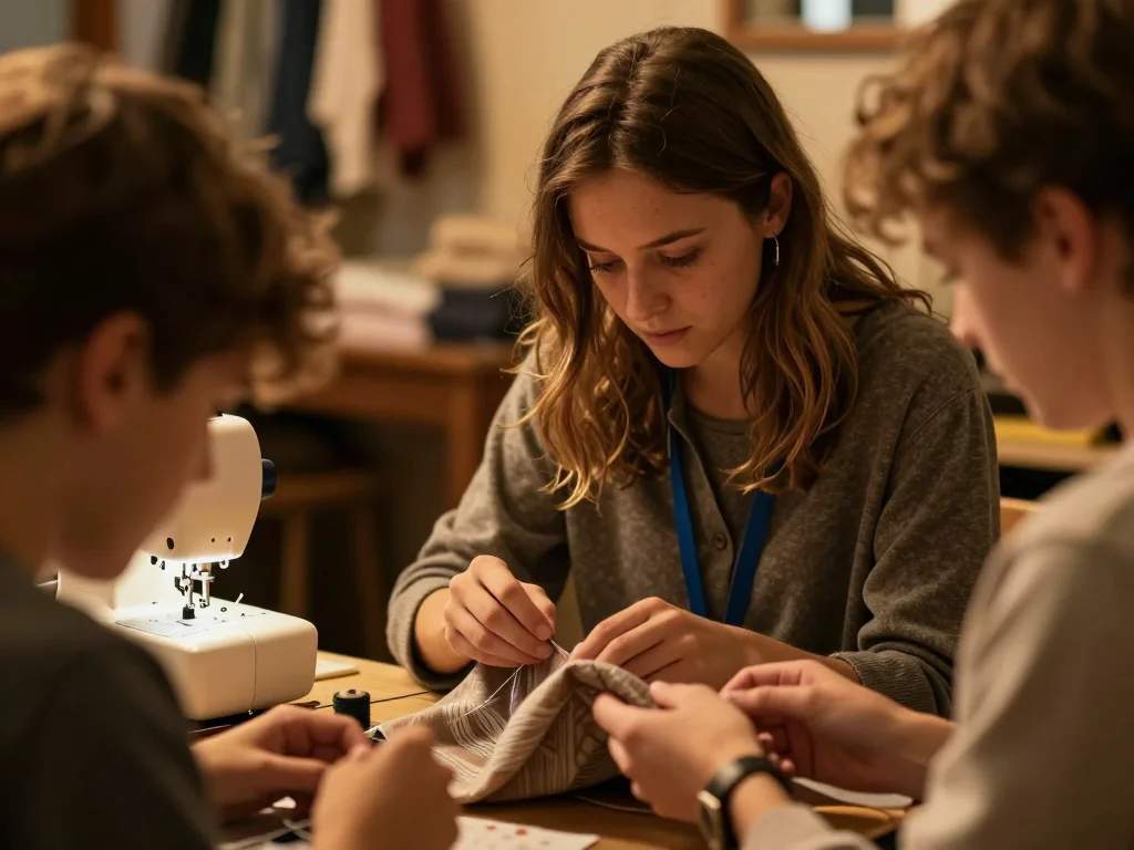 Planche de snowboard sur table de travail avec outils de réglage et fixations en cours d'inspection - illustration 1