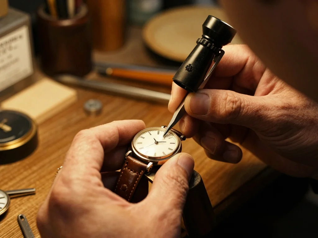 Machine à écrire vintage avec touches manquantes sur un établi de restauration locale - illustration 1