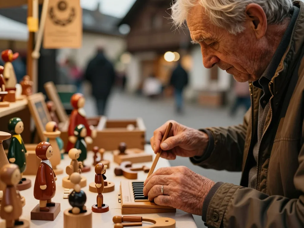 Sac à langer ouvert montrant des compartiments propres et une fermeture éclair testée sur table en bois - illustration 1