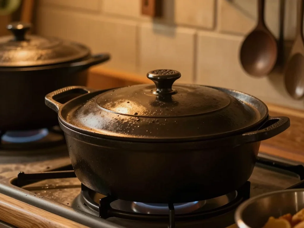 Métronome pendule en bois avec balancier visible sur fond uni - illustration 1