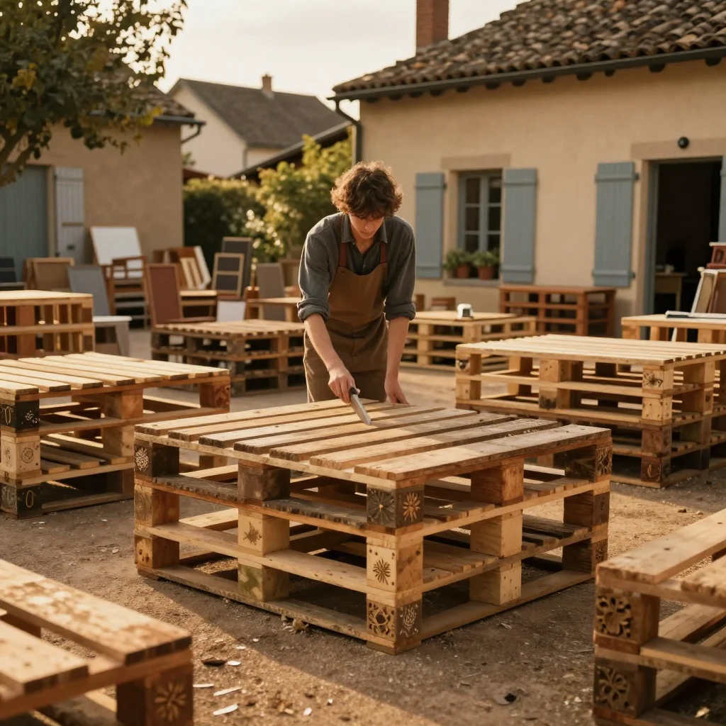 Personne vérifiant l'autonomie et les plaquettes de frein d'une trottinette électrique sur un trottoir ensoleillé - illustration 3