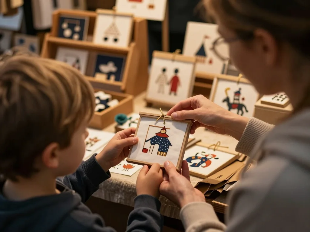 Perceuse sans fil posée sur une table de travail avec pied à coulisse et application smartphone affichant les cycles batterie - illustration 1