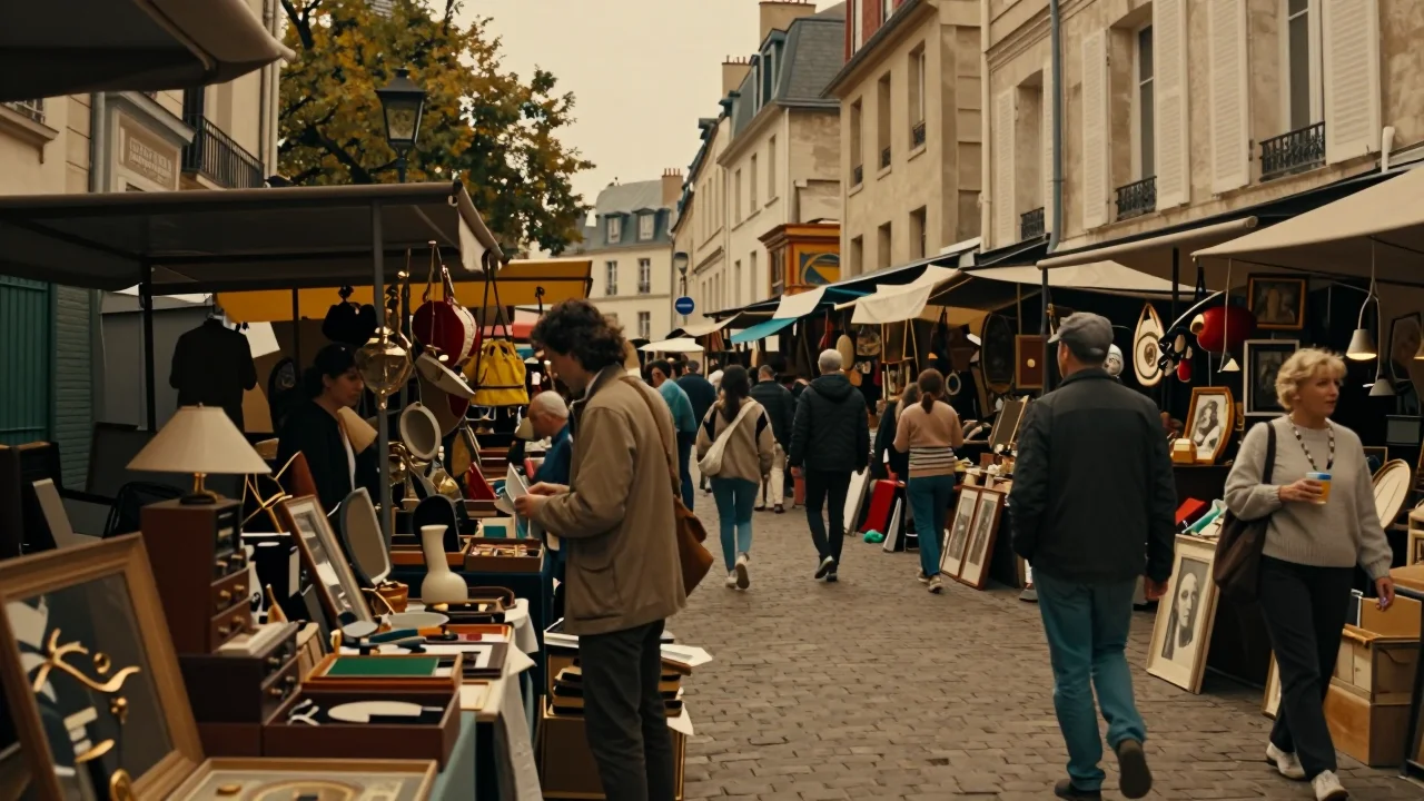 Plateau tournant restauré avec courroie neuve posé sur une table de travail - illustration 2