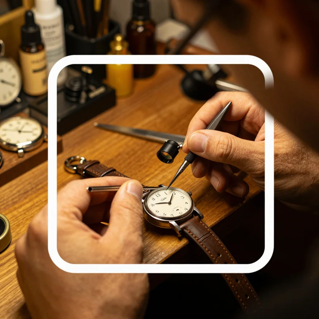 Paire de jumelles Nikon Aculon posées sur une table en bois avec lumière naturelle, montrant l'état des verres et du mécanisme central - illustration 3