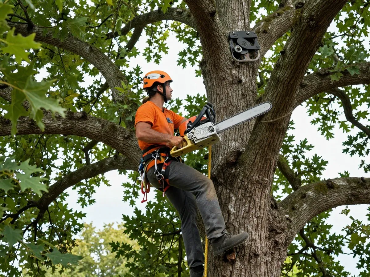 Élagage grand chêne - 15 mètres