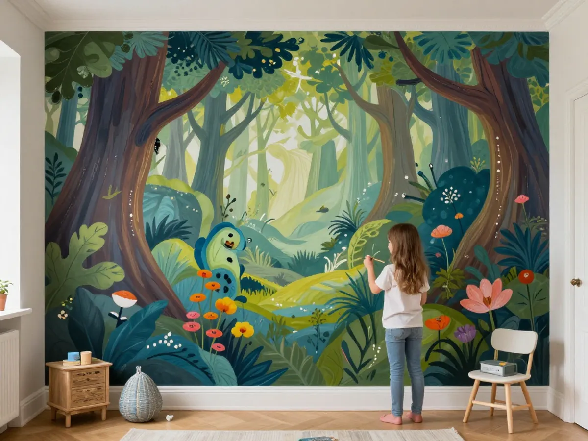 Peintre en décoration - Chambre enfant - Photo 1