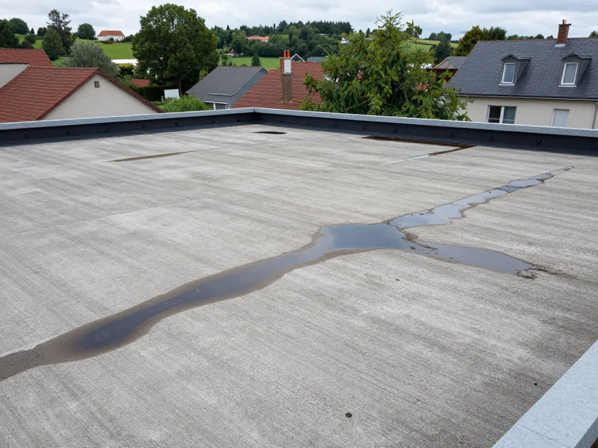 Réparation fuite toiture terrasse garage