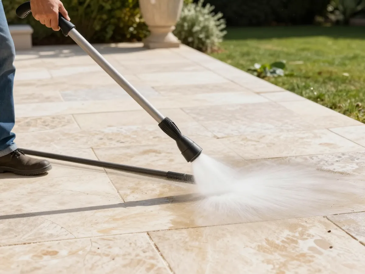 Nettoyage et imperméabilisation terrasse pierre