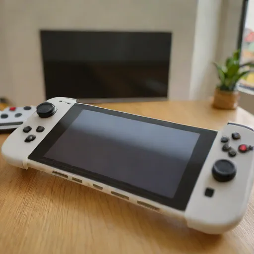 Nintendo Switch OLED Blanche + 3 jeux - Photo 2