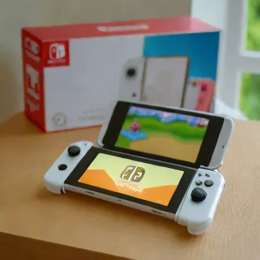 Nintendo Switch OLED Blanche + 3 jeux - Photo 3