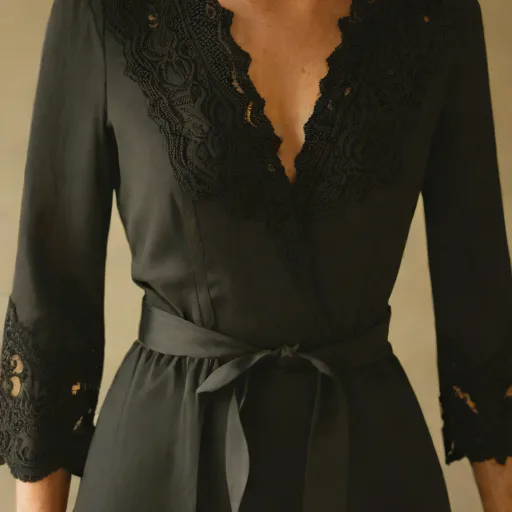 Robe Sézane Adele noire taille 38 - Photo 2