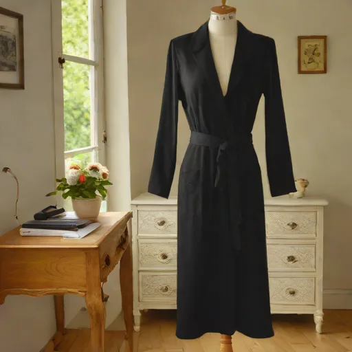 Robe Sézane Adele noire taille 38 - Photo 3