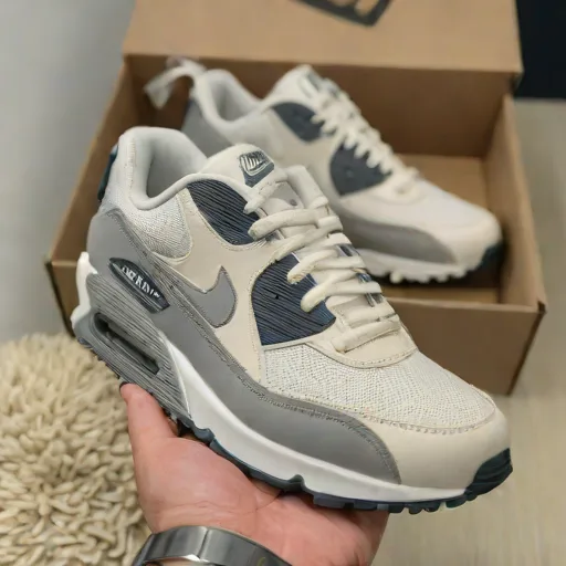 Sneakers Nike Air Max 90 blanc/gris 43 - Photo 3