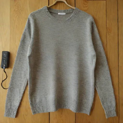 Pull en cachemire Uniqlo gris M - Photo 1