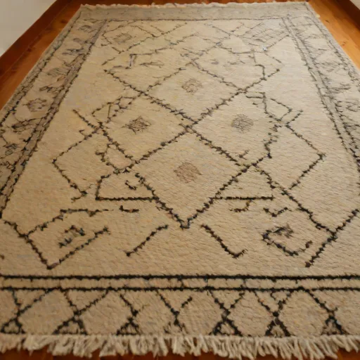 Tapis berbère Beni Ouarain 200x300 - Photo 2