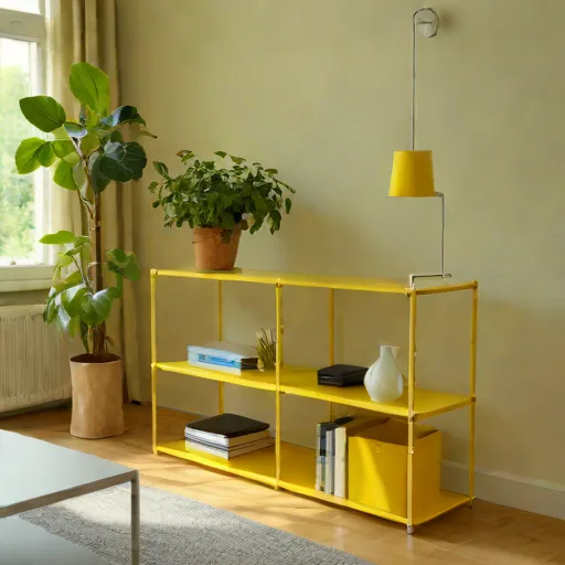 Étagère modulaire USM Haller jaune - Photo 1