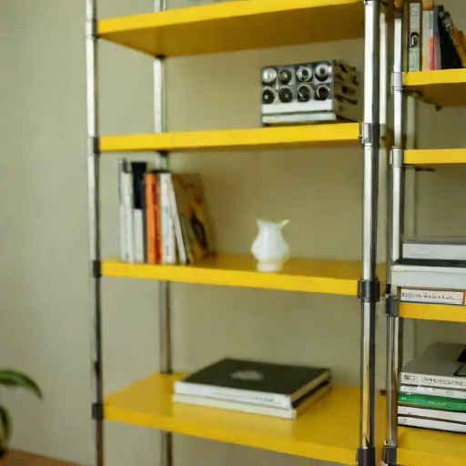 Étagère modulaire USM Haller jaune - Photo 2