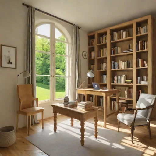 Bibliothèque en chêne massif 5 étagères - Photo 3