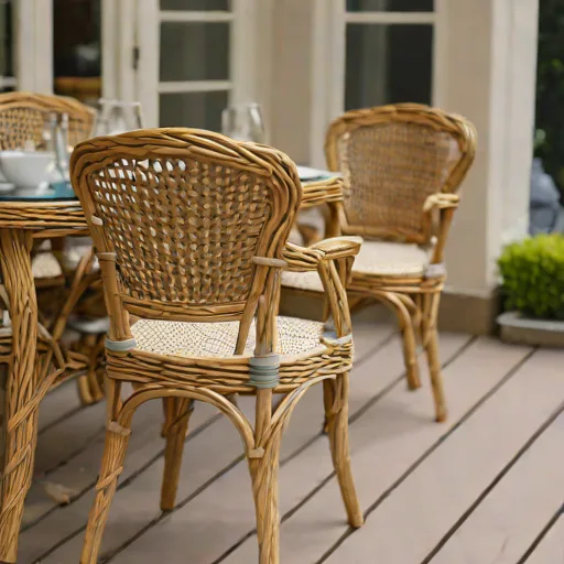 Salon de jardin résine tressée 4 places - Photo 2