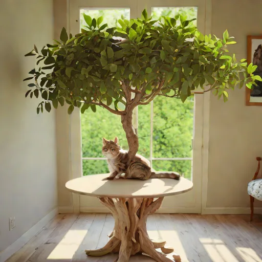 Arbre à chat XXL 170cm beige - Photo 1