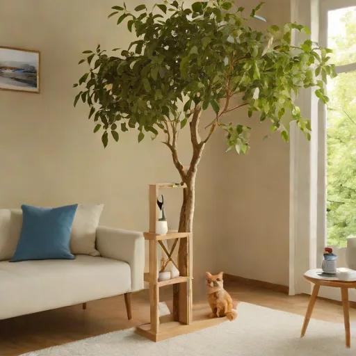 Arbre à chat XXL 170cm beige - Photo 3