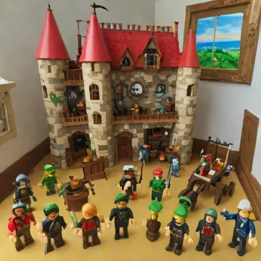 Lot Playmobil château + pirates 200 pcs - Photo 3