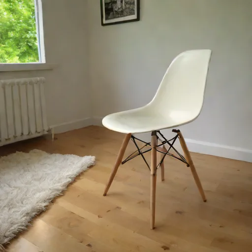 Chaise Eames DSW reproduction blanche